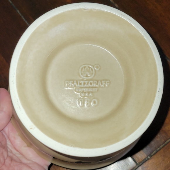 Pfaltzgraff Tan and Blue Floral Bowl - Picture 2 of 2